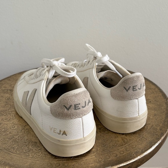Veja Campo Leather Sneakers Extra White Almond - Picture 6 of 8